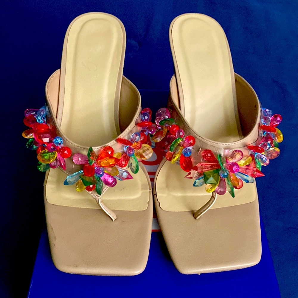 Rind Stone Heel Flip Flops